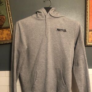 POSTY CO GRAY HOODIE